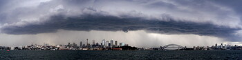 Sydney storm Panorama