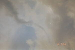 Relay, Maryland Tornado #2 - This picture was taken directly over my house in Relay, Maryland. A small rope type tornado spun for about 5 minutes and never touched down.