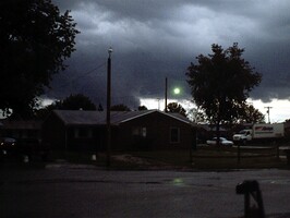 The EF3 tornado of 10 18 2007 - This is the tornado that hit in my downtown area back in October of 2007. I went out to my front yard to check on the weather from that side and saw it sitting there.