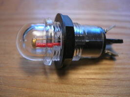 Solar Sensor - Photo diode is mounted in Neon Bracket.