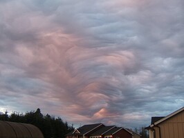 Cloud 2 - Cloud formation over my neighbors house. It was absolutely amazing to look at. Pure art from nature.