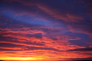 10th Jan 2009 - 01 - Sunrise sky just before being hit by bad weather