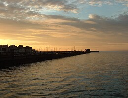 Bridlington Harbour at sunrise