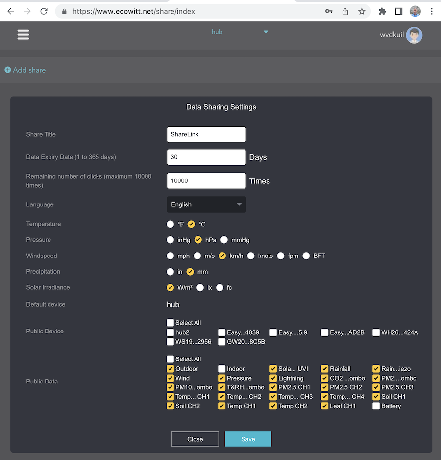 Configure Ecowitt